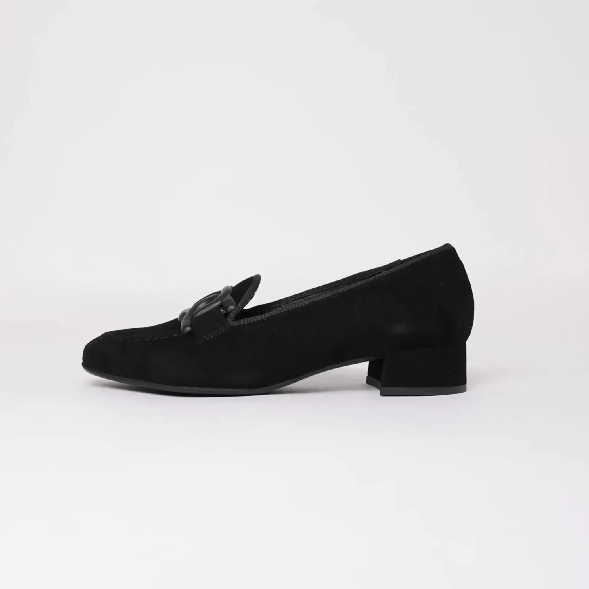 1405 Black Suede Loafers