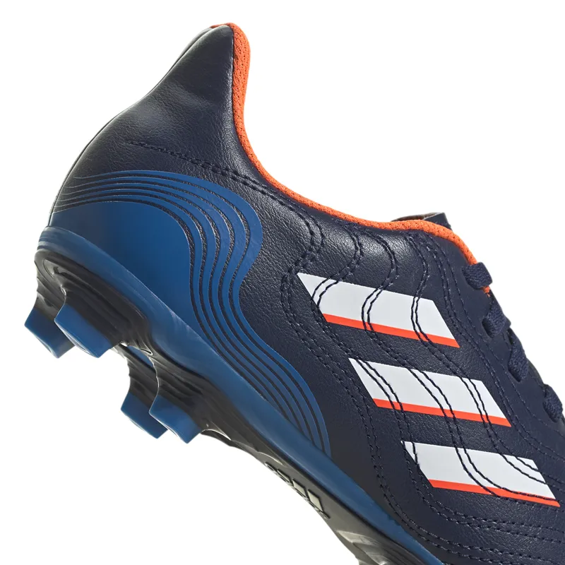 adidas Copa Sense.4 FxG Football Boots - Youth - Navy Blue/White/Blue Rush