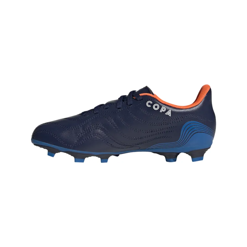 adidas Copa Sense.4 FxG Football Boots - Youth - Navy Blue/White/Blue Rush