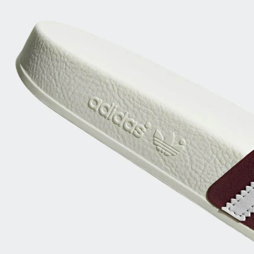 ADILETTE SLIDES COLLEGIATE BURGUNDY / CLOUD WHITE / OFF WHITE