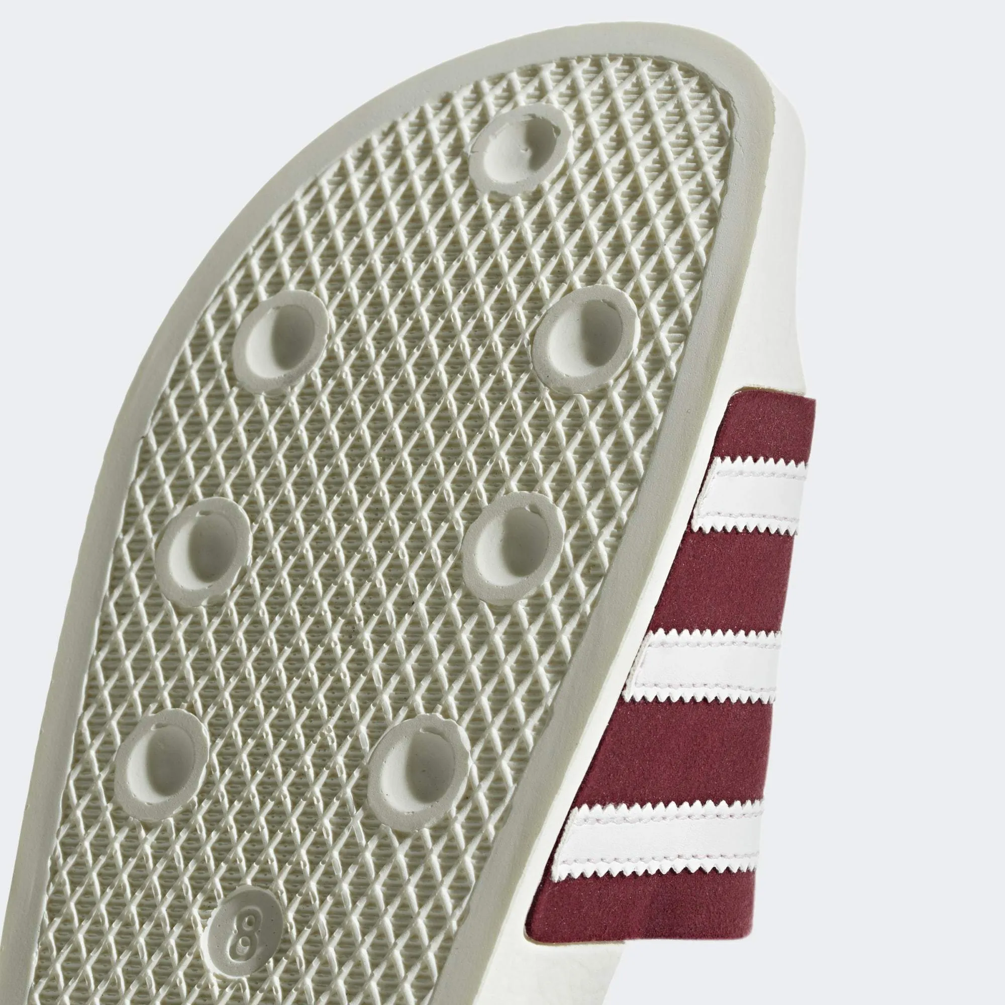 ADILETTE SLIDES COLLEGIATE BURGUNDY / CLOUD WHITE / OFF WHITE