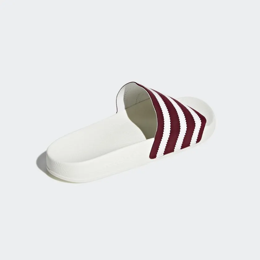 ADILETTE SLIDES COLLEGIATE BURGUNDY / CLOUD WHITE / OFF WHITE