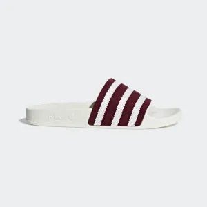 ADILETTE SLIDES COLLEGIATE BURGUNDY / CLOUD WHITE / OFF WHITE