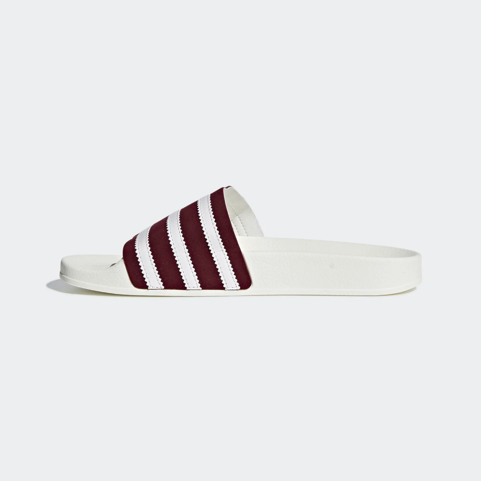 ADILETTE SLIDES COLLEGIATE BURGUNDY / CLOUD WHITE / OFF WHITE