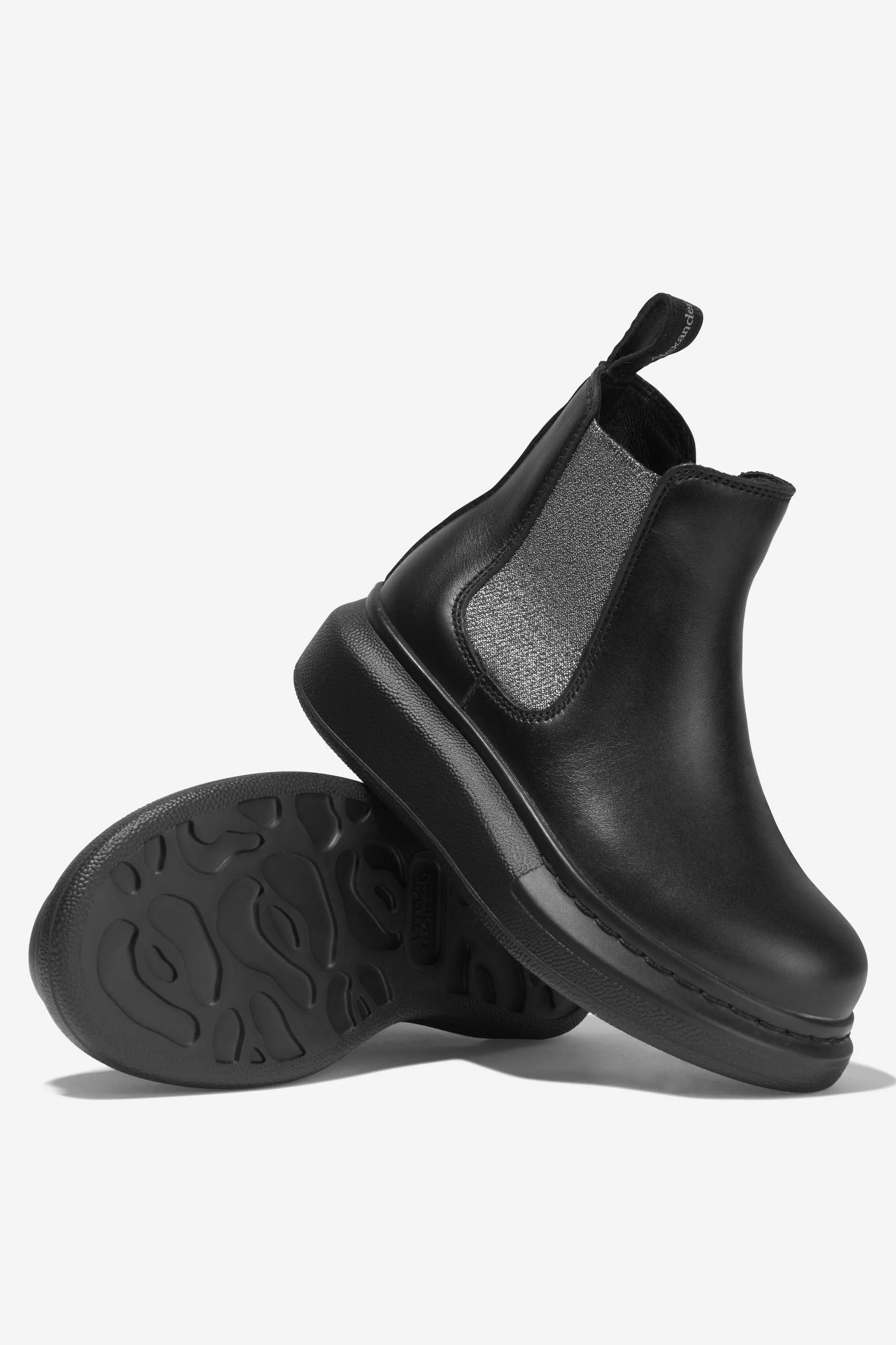 Alexander McQueen Girls Leather Chelsea Boots