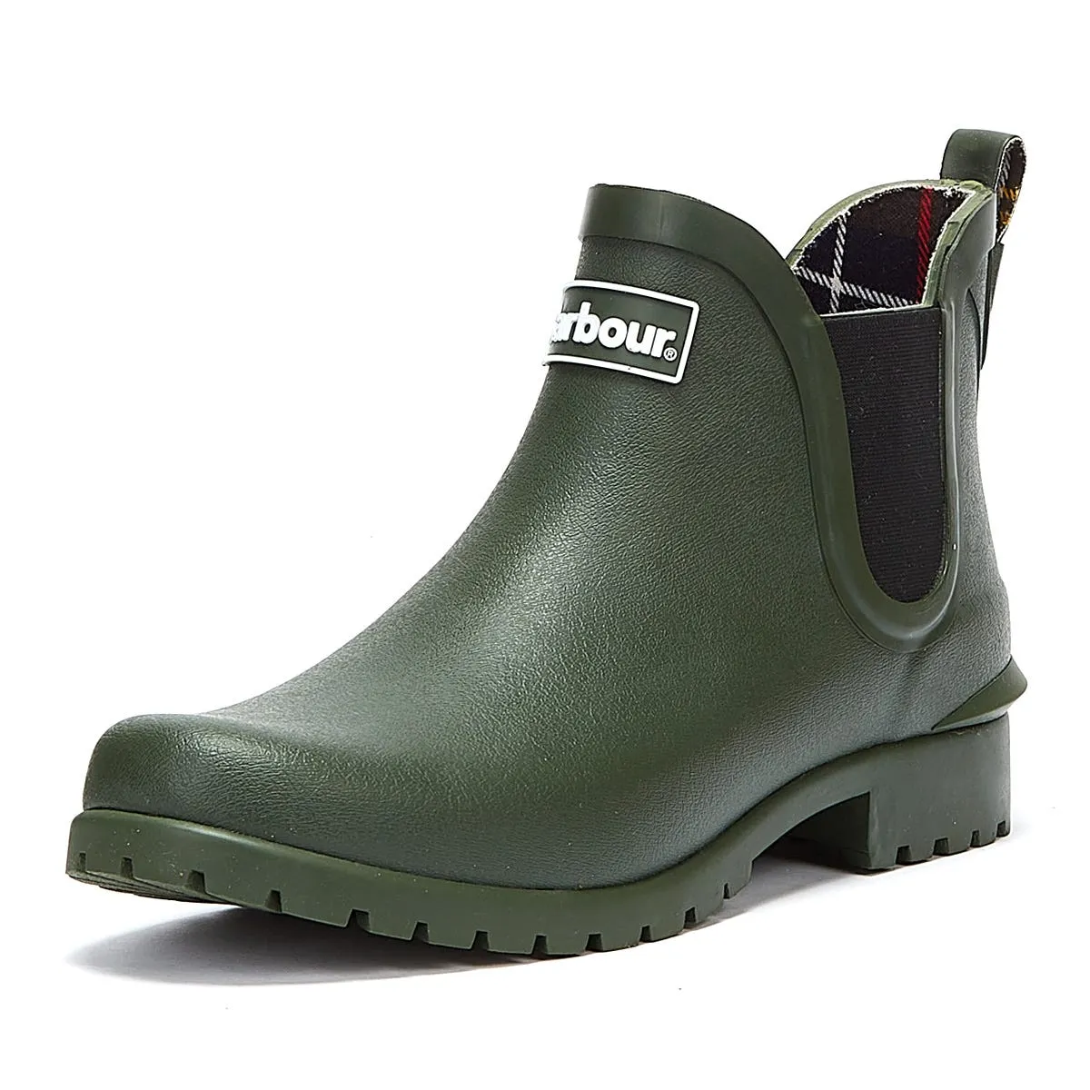 Barbour Wilton Womens Olive Green Wellies