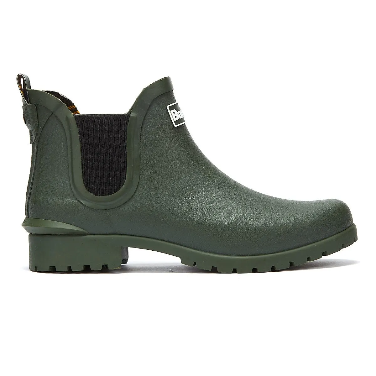 Barbour Wilton Womens Olive Green Wellies