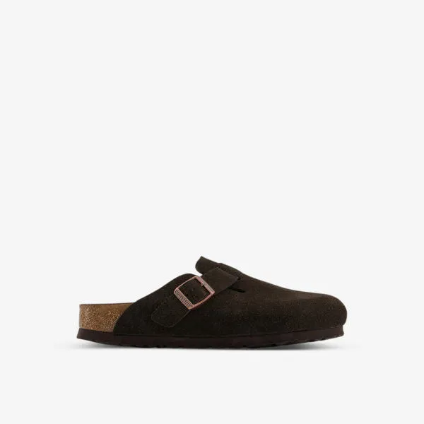 Birkenstock Boston Suede Clogs, mocha