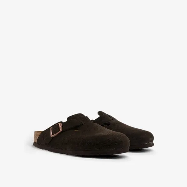 Birkenstock Boston Suede Clogs, mocha