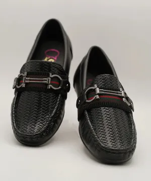 Black Formal Loafers for Boys