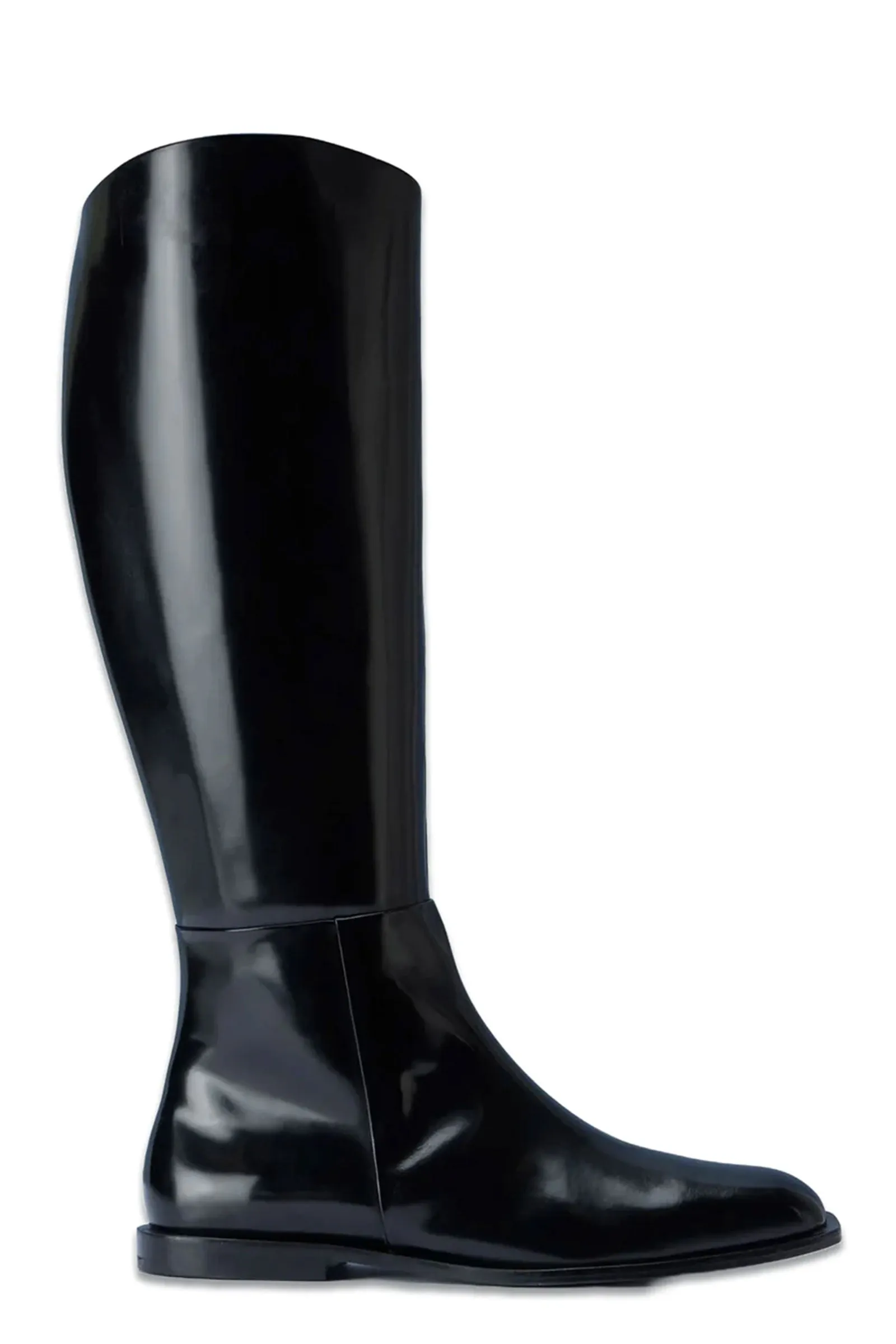 Black Leather Riding Boots