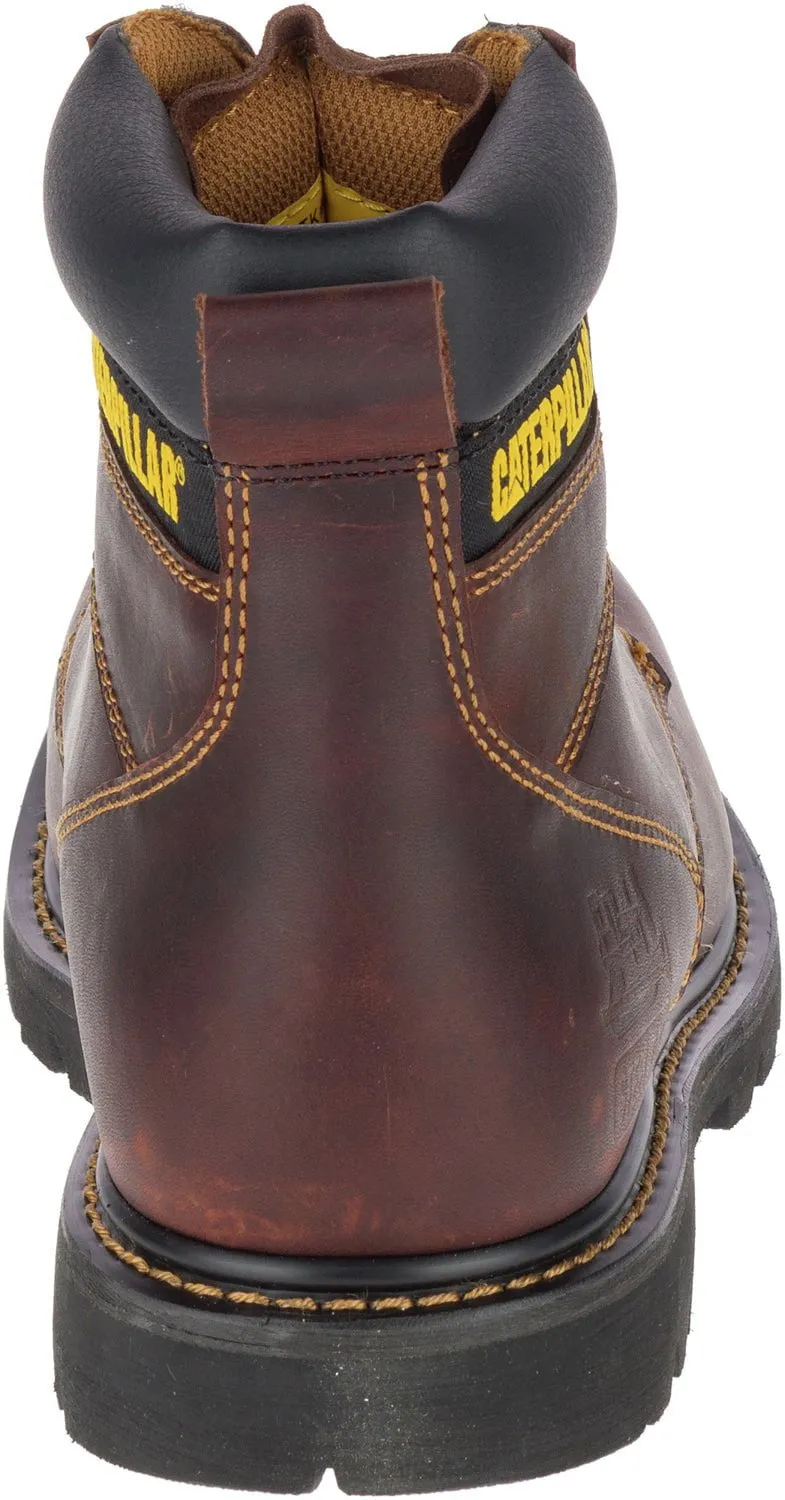 CAT Mens Second Shift St Tan Leather Work Boots