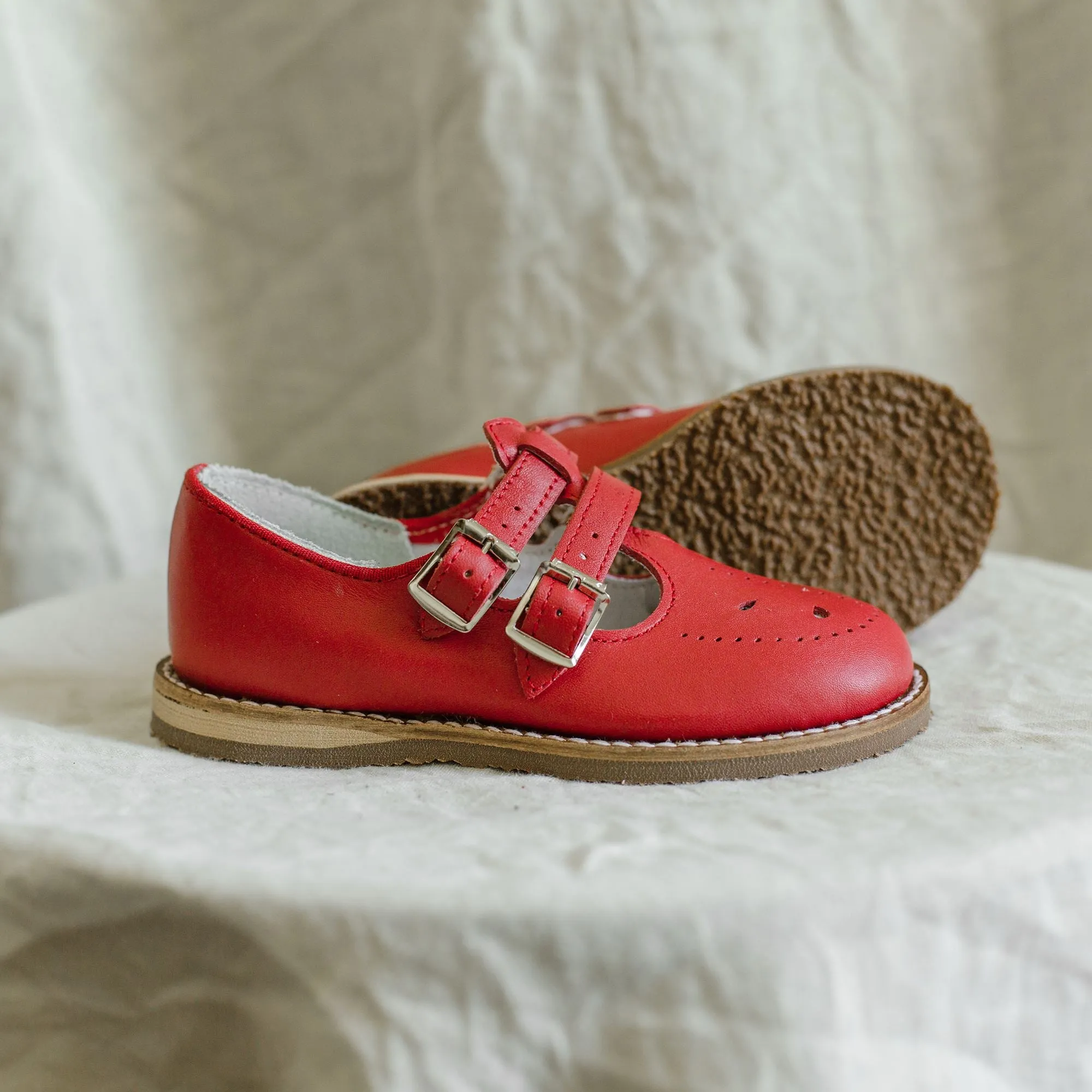 Claire T-Strap | Red