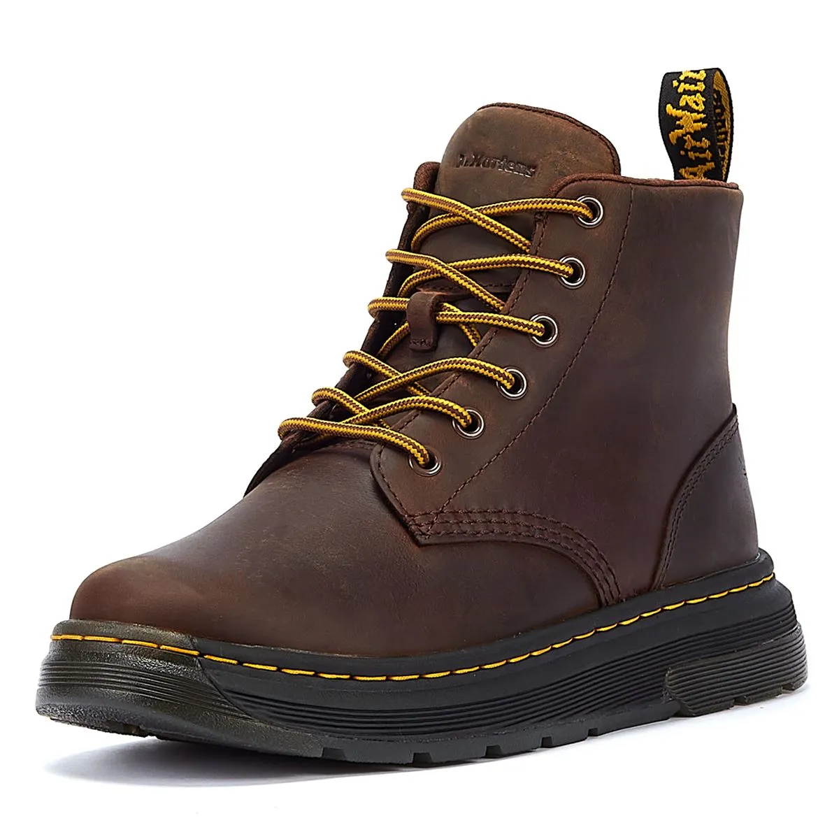 Dr. Martens Crewson Chukka Crazy Horse Dark Brown Boots