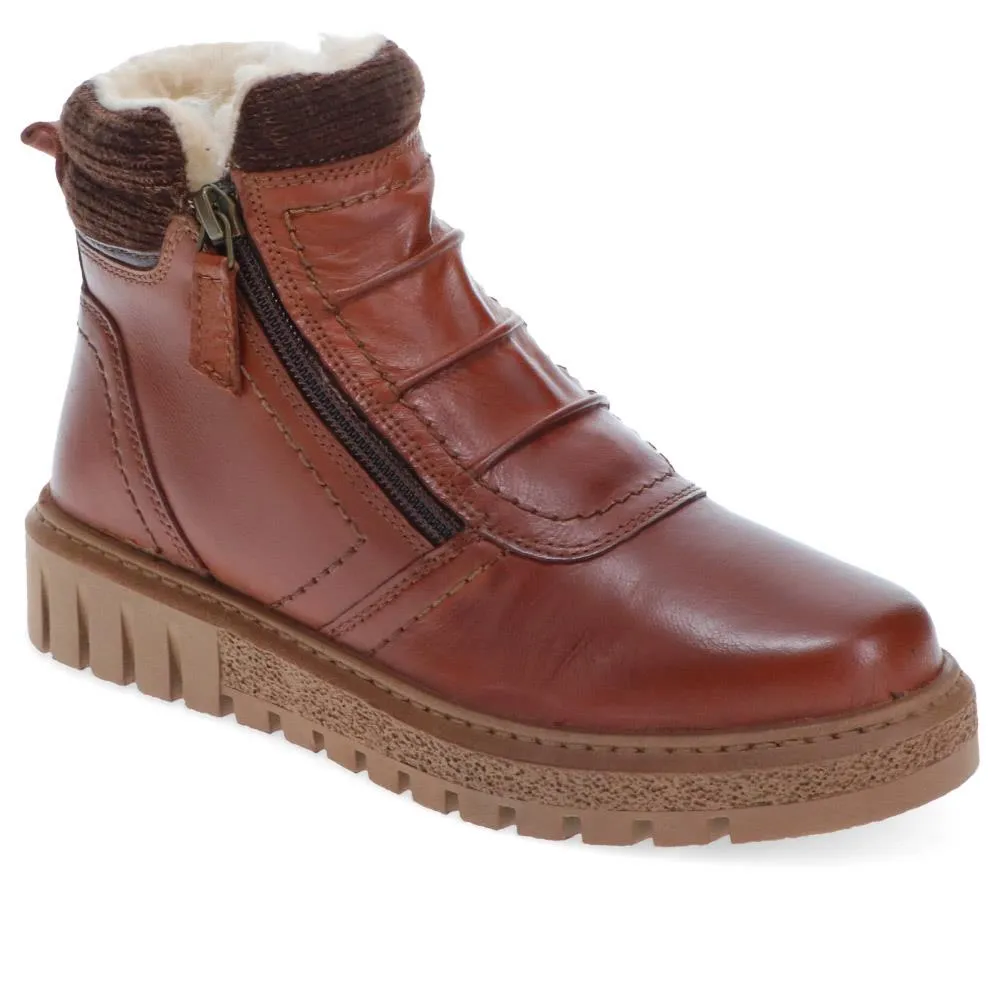 Faux Fur Lined Zip-up Boots  - TEJ40007 / 326 419