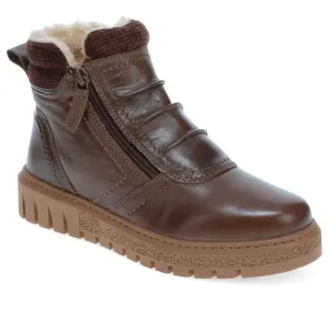 Faux Fur Lined Zip-up Boots  - TEJ40007 / 326 419