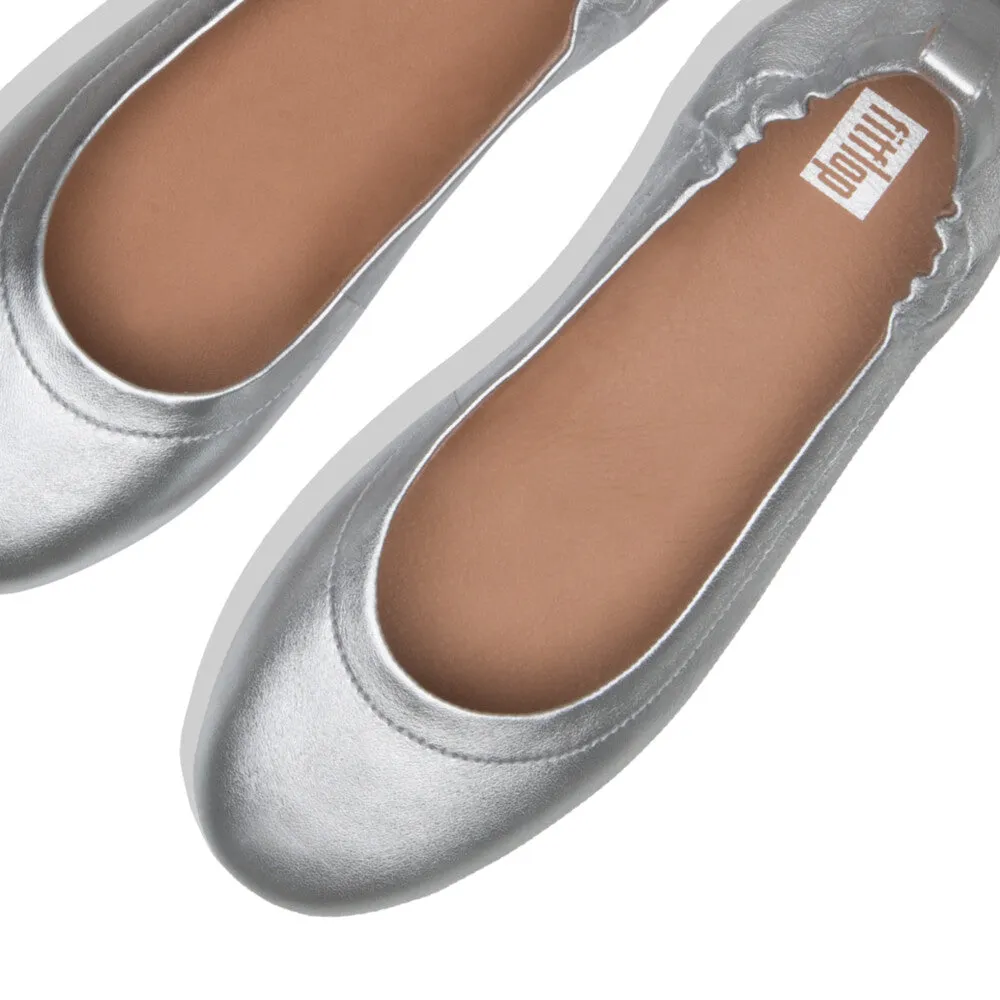 FitFlop Allegro Ballet Flats Silver