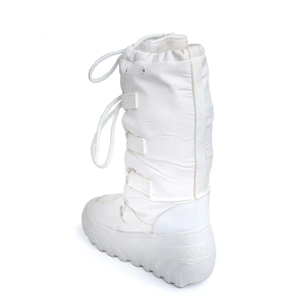 Genuine Italian Military snow boots warming heat retention upper laces white NEW