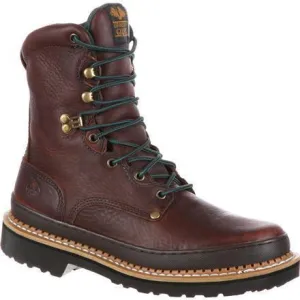 Georgia Men's Giant 8" Steel Toe Work Boot - Brown - G8374