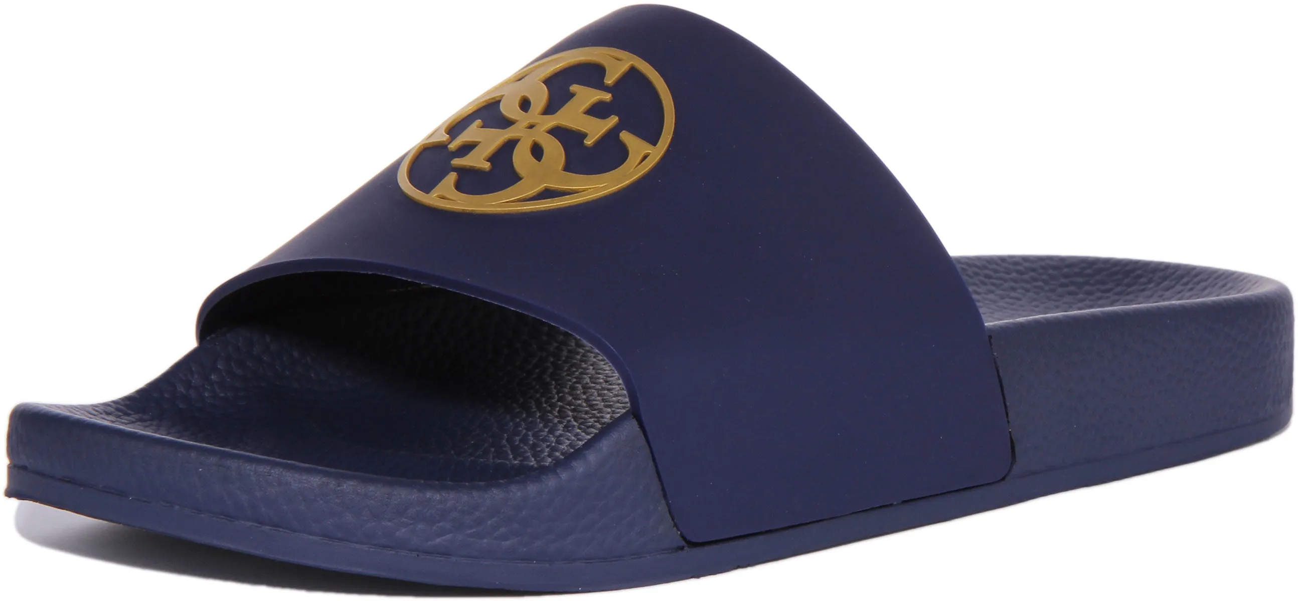 Guess Womens Beach Slider In Navy For Women