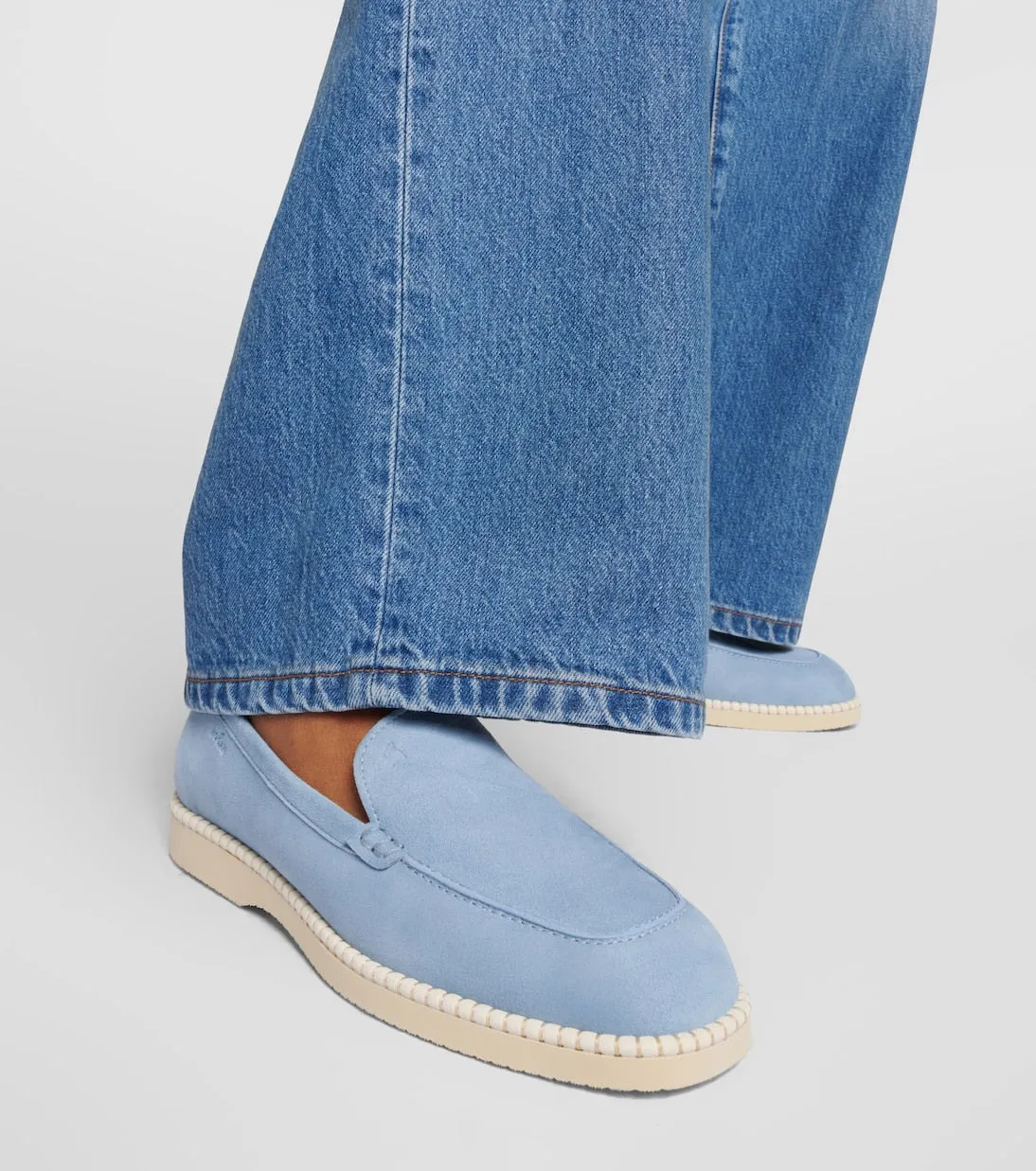 H642 Hogan suede loafers, blue