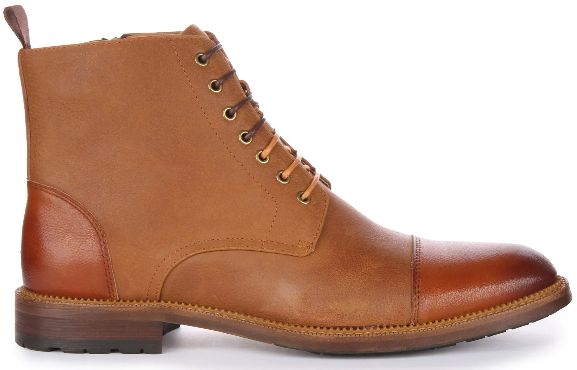 Justinreess England Gael Ankle Boots In Tan