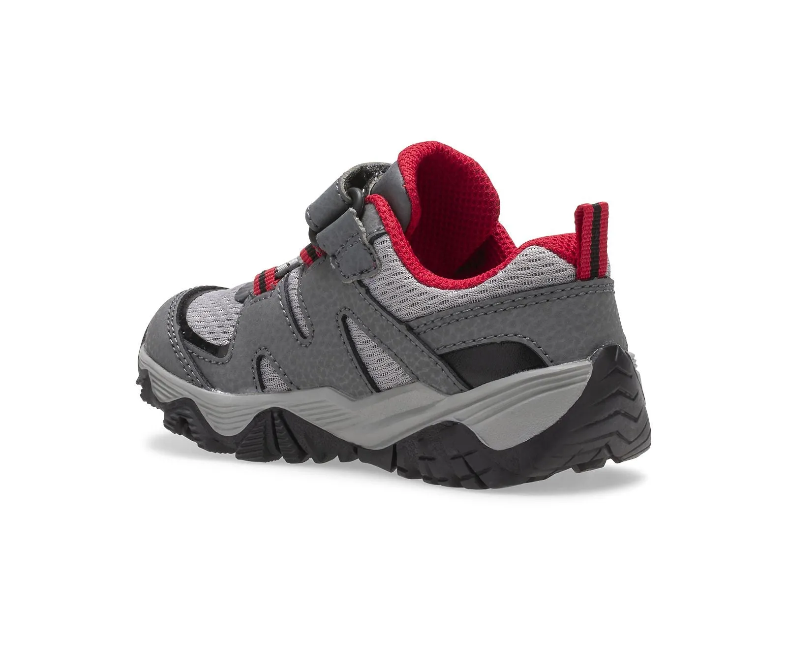 Kid's Merrell | Trail Quest Jr Sneaker | Grey Black Red