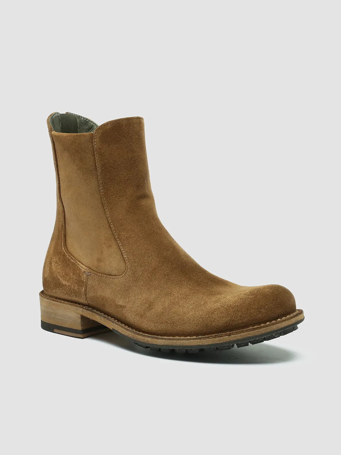 LEGRAND 229 - Light Brown Suede Zip Boots