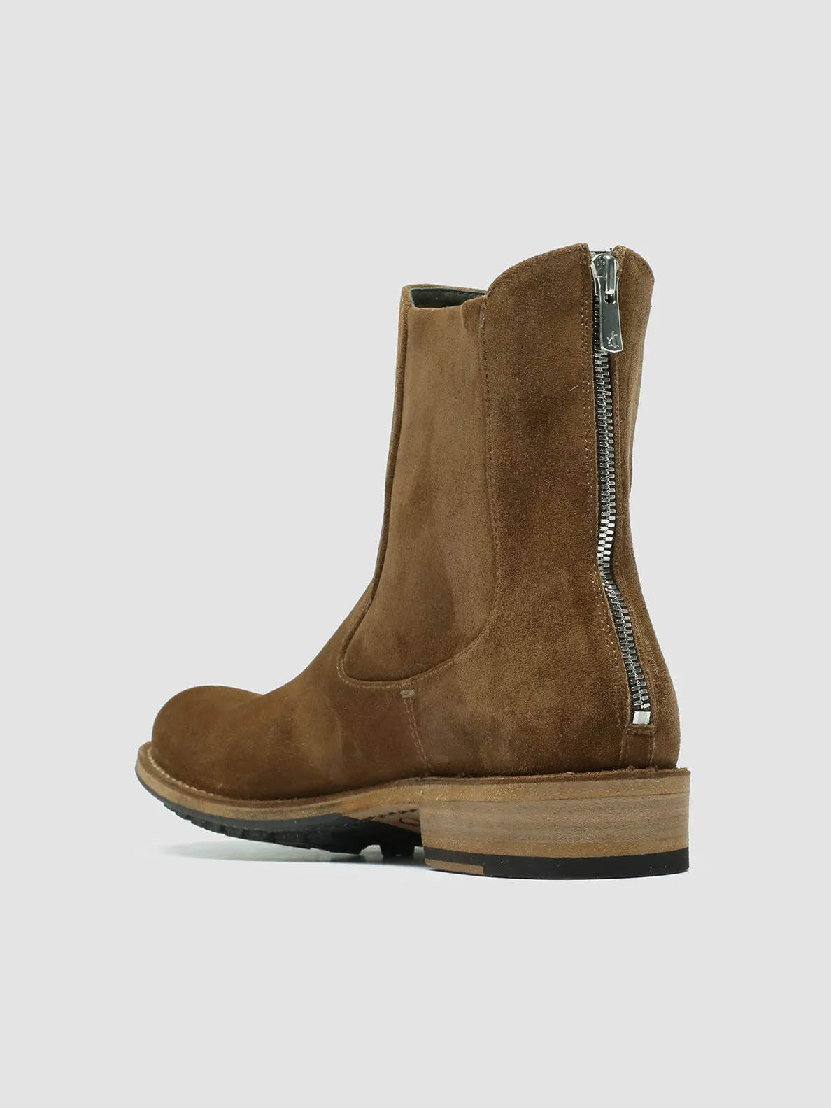 LEGRAND 229 - Light Brown Suede Zip Boots