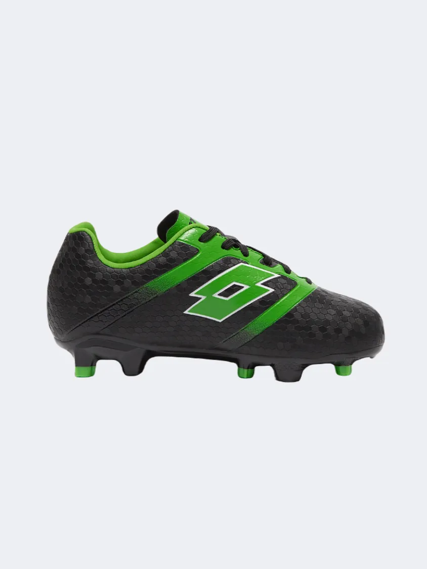 Lotto Maestro 700 V Fg Kids Football Shoes Black/Green