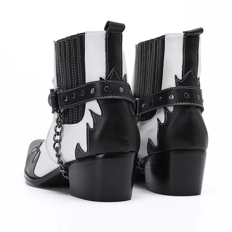 LuxeLeather Elegant Ankle Height Dress Boots