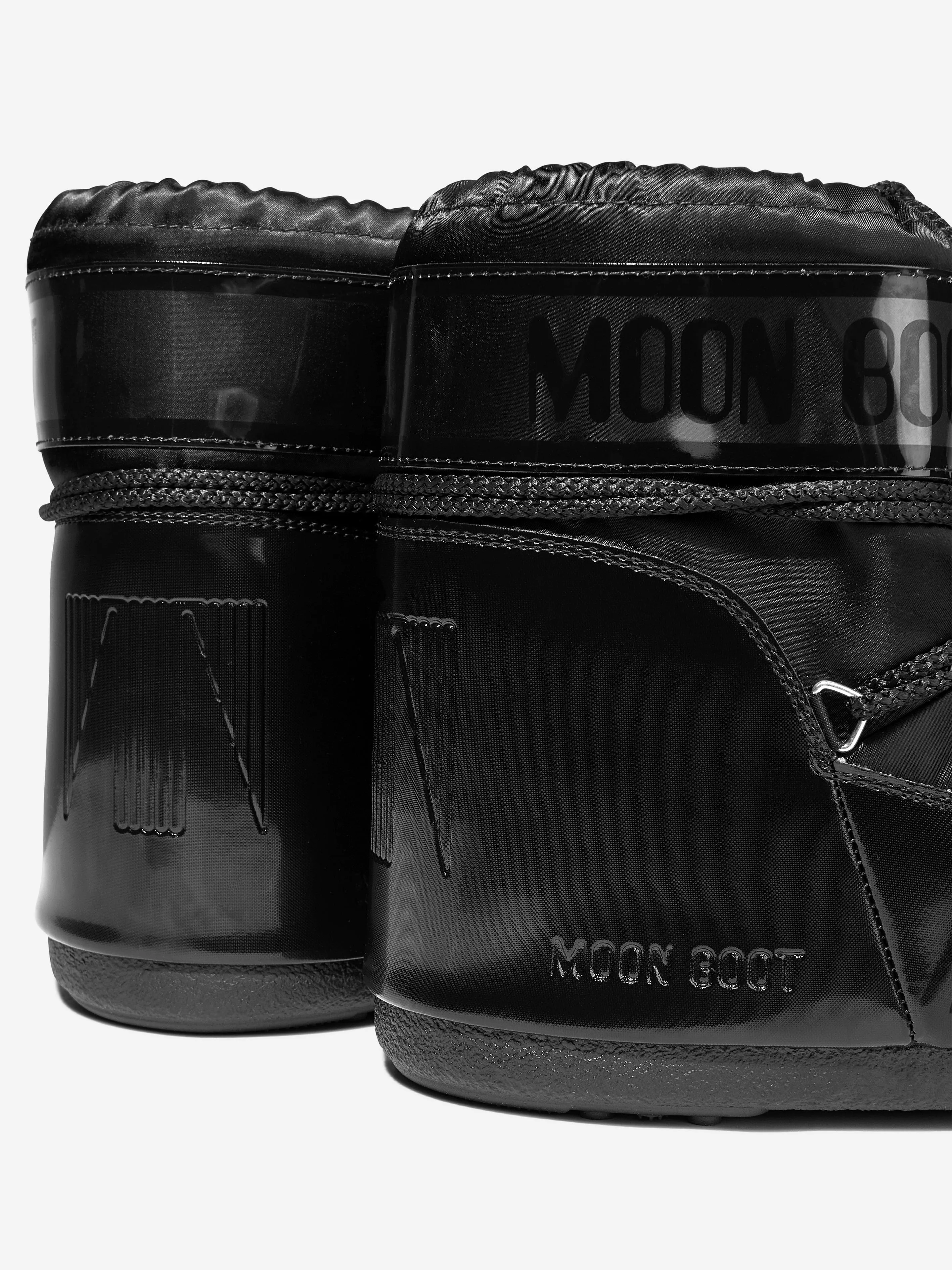 Moon Boot Kids Icon Low Glance Snow Boots in Black