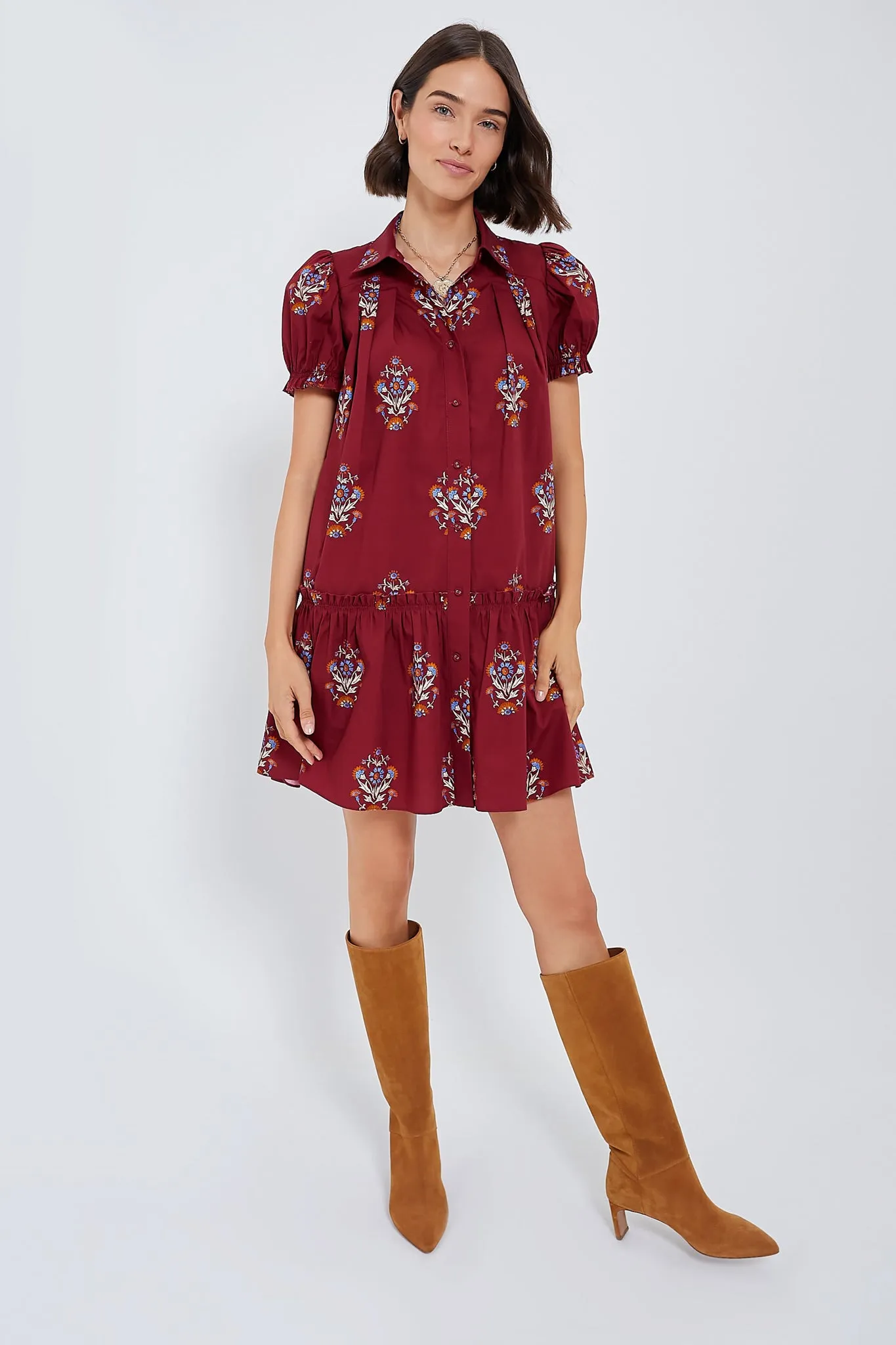 Mulberry Fleur Drifter Mini Dress