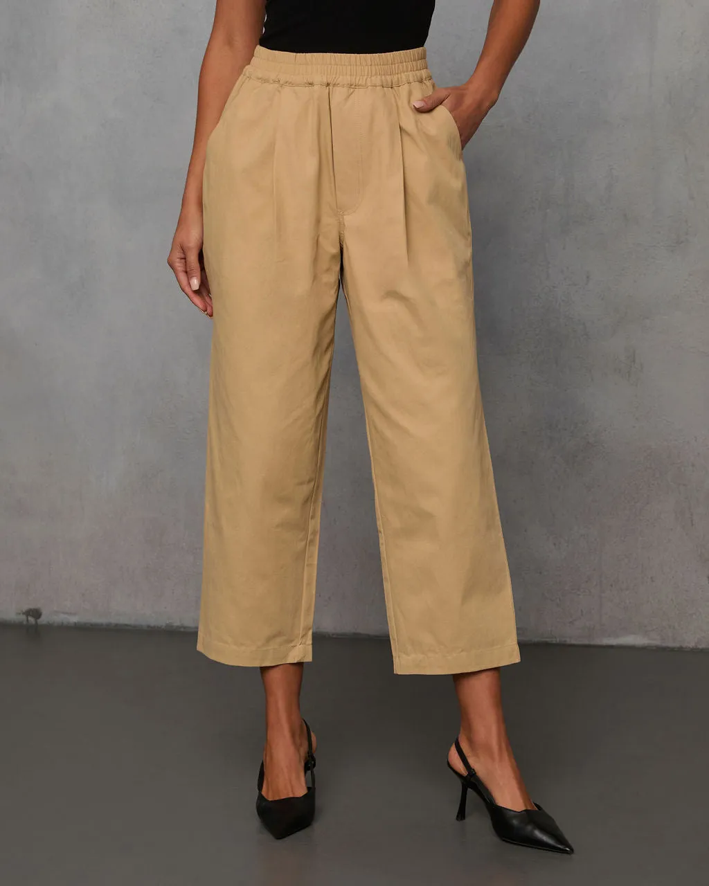 Rennes Cropped Pleated Pants