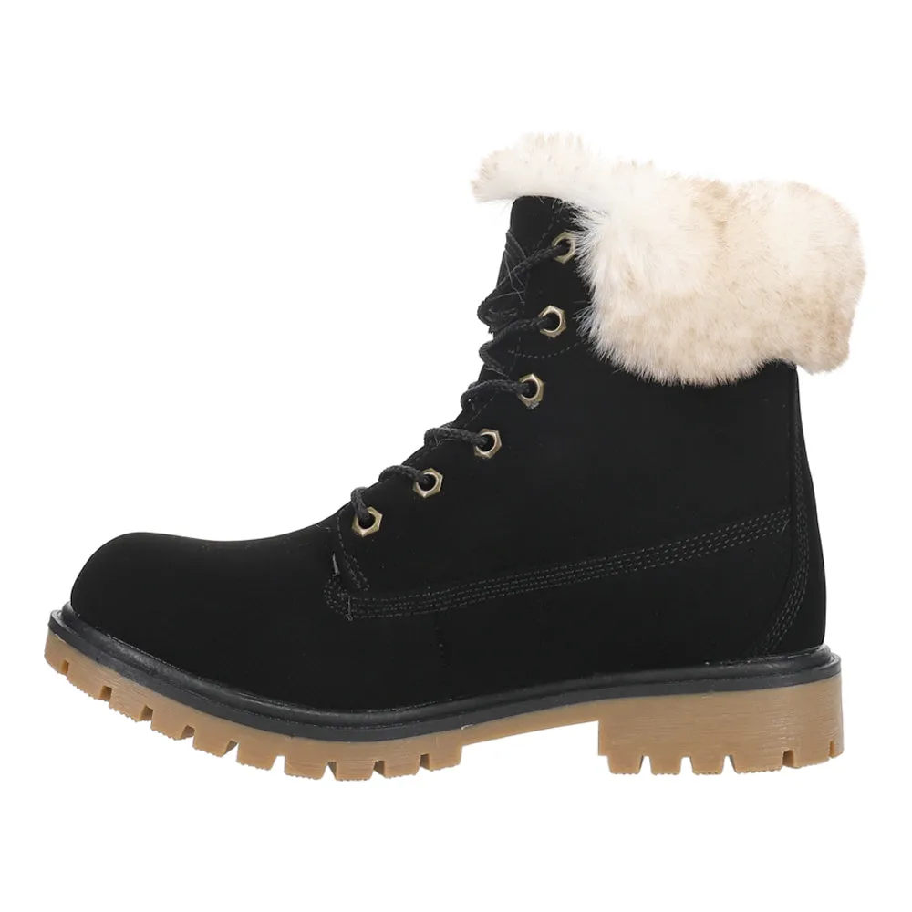 Rucker Hi Faux Fur Lace Up Boots