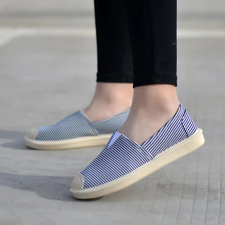 Style Breathable Slip-on Flat Soft Canvas Shoes