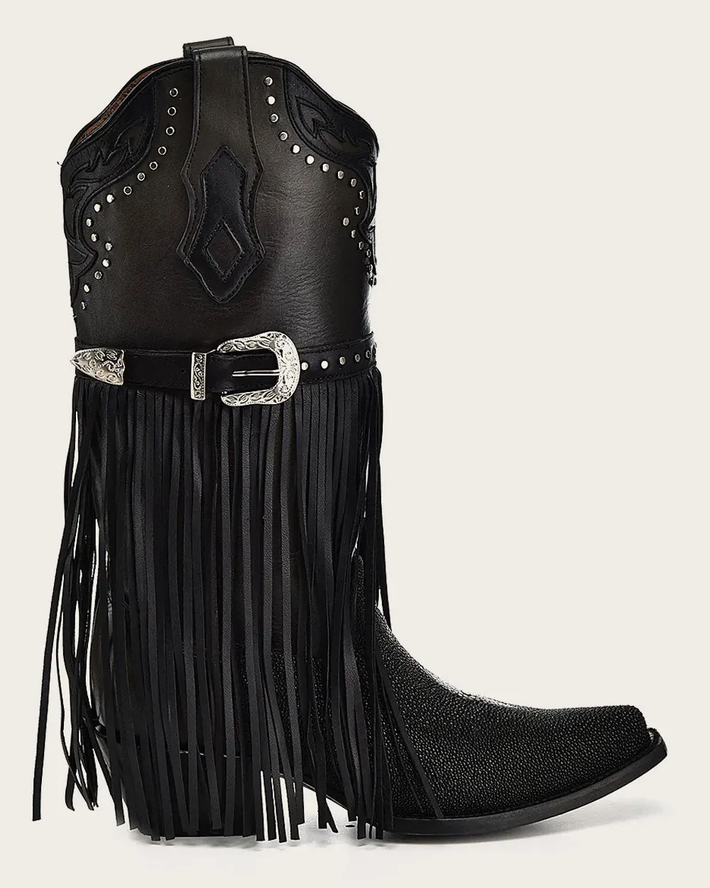 Western Style black stingray boot