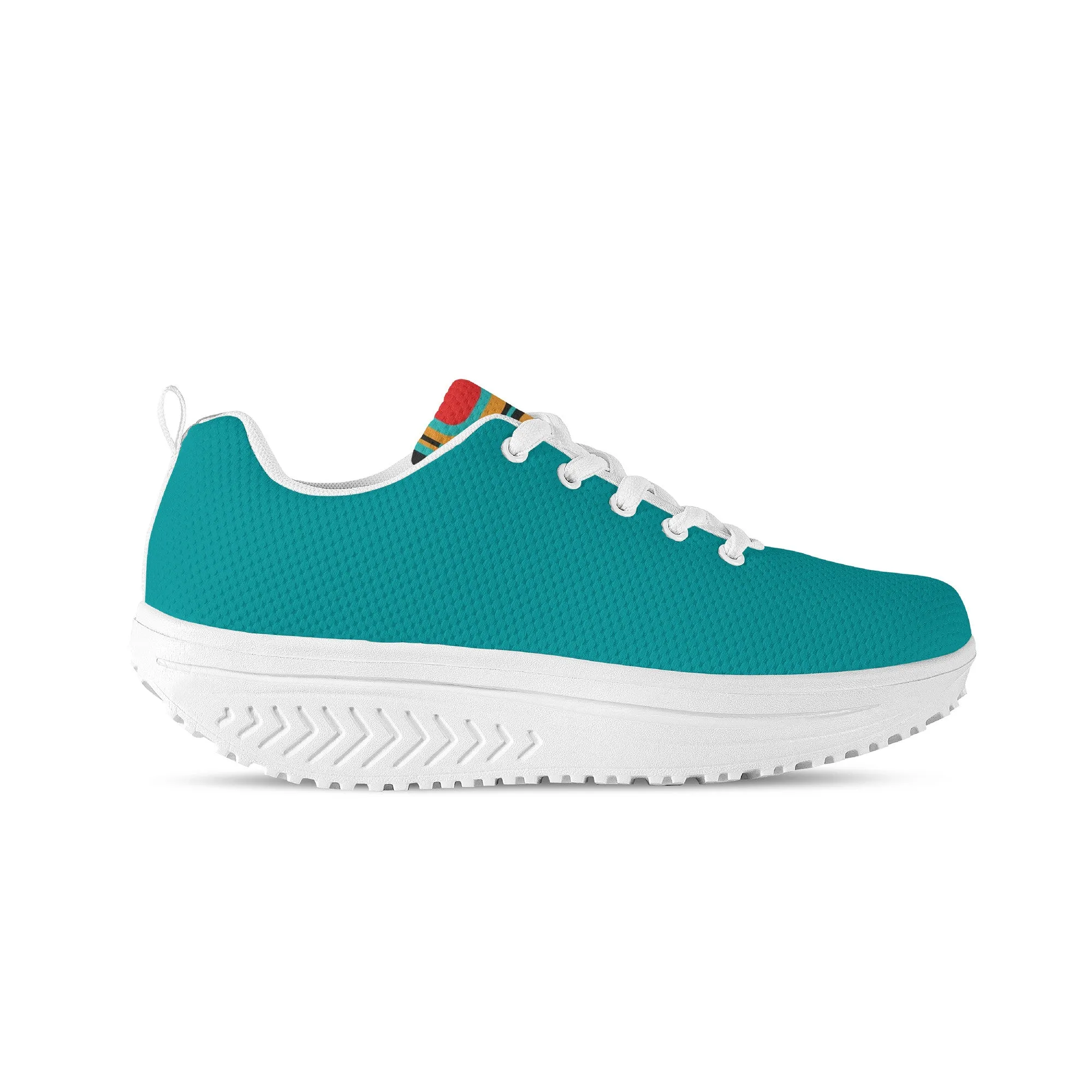 Women's Mesh Heightening Shaking Shoe - Turquoise