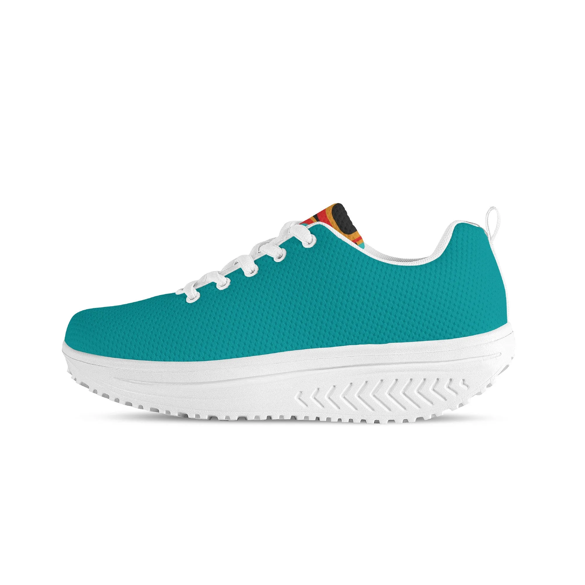 Women's Mesh Heightening Shaking Shoe - Turquoise