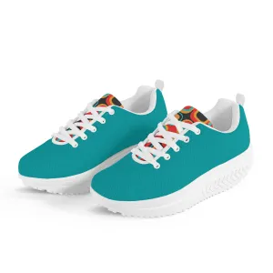 Women's Mesh Heightening Shaking Shoe - Turquoise