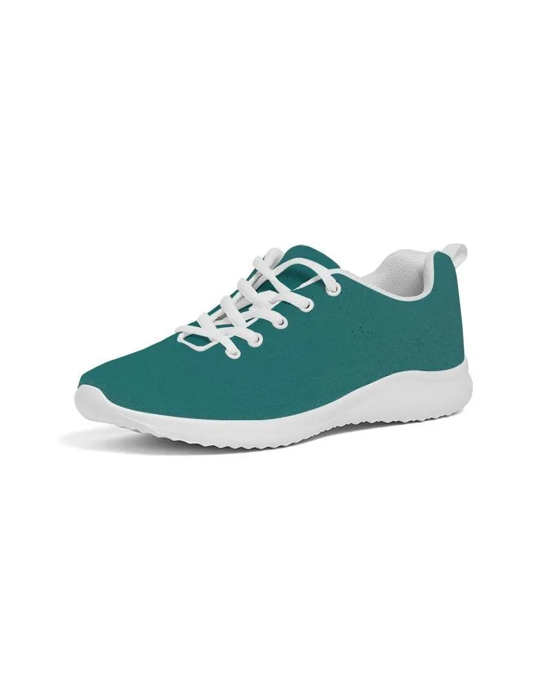 Womens Sneakers - Canvas Running Shoes, Teal Green